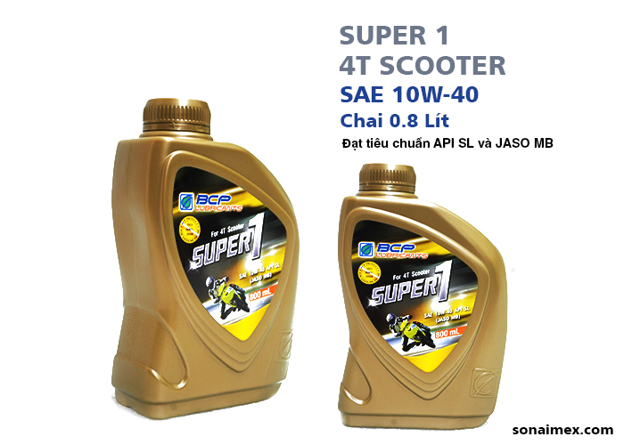 BCP Super 1 for Scooter lubricating oil imported from Thailand for